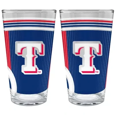 MLB Texas Rangers 2pc Pint Glass Set
