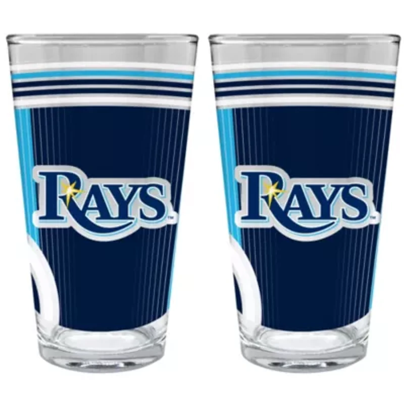 MLB Tampa Bay Rays 2pc Pint Glass Set