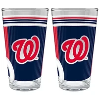 MLB Washington Nationals 2pc Pint Glass Set