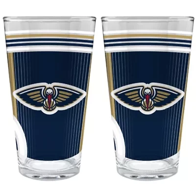 NBA New Orleans Pelicans 2pc Pint Glass Set