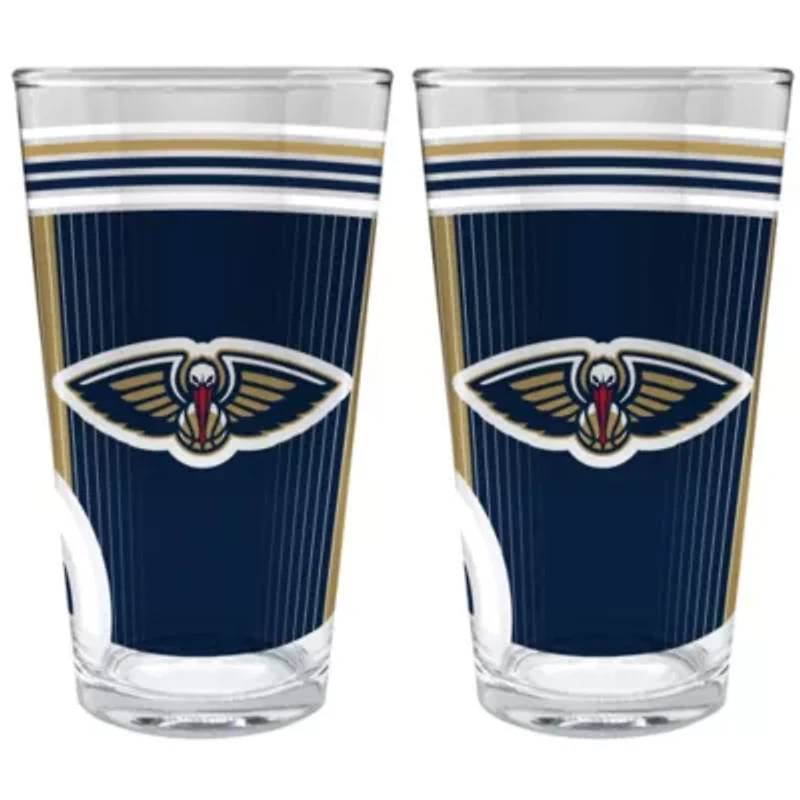NBA New Orleans Pelicans 2pc Pint Glass Set