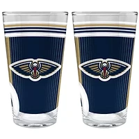 NBA New Orleans Pelicans 2pc Pint Glass Set