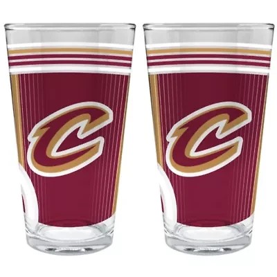 NBA Cleveland Cavaliers 2pc Pint Glass Set
