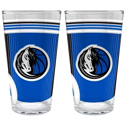 NBA Dallas Mavericks 2pc Pint Glass Set