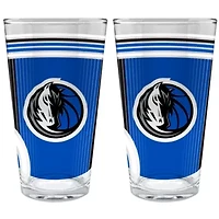 NBA Dallas Mavericks 2pc Pint Glass Set