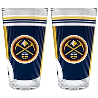 NBA Denver Nuggets 2pc Pint Glass Set