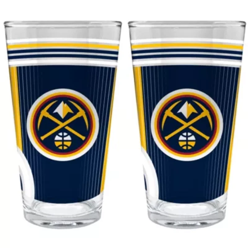 NBA Denver Nuggets 2pc Pint Glass Set