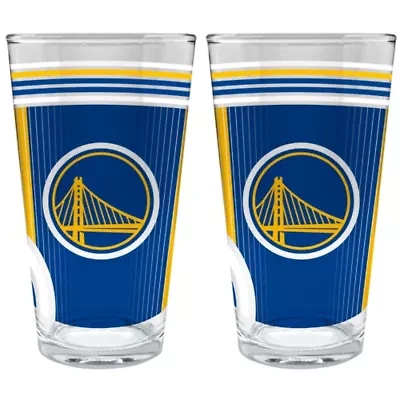 NBA Golden State Warriors 2pc Pint Glass Set
