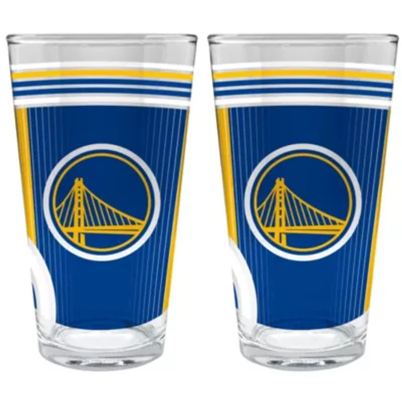 NBA Golden State Warriors 2pc Pint Glass Set