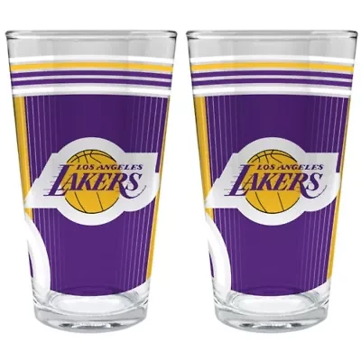 NBA Los Angeles Lakers 2pc Pint Glass Set