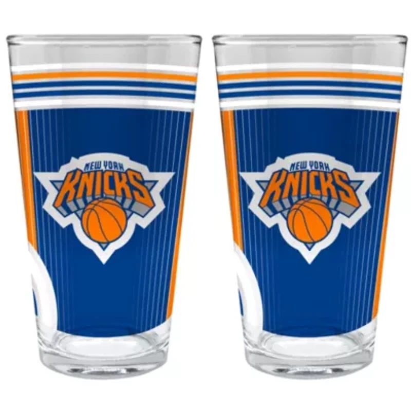 NBA New York Knicks 2pc Pint Glass Set