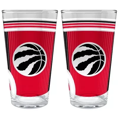 NBA Toronto Raptors 2pc Pint Glass Set