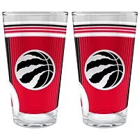 NBA Toronto Raptors 2pc Pint Glass Set