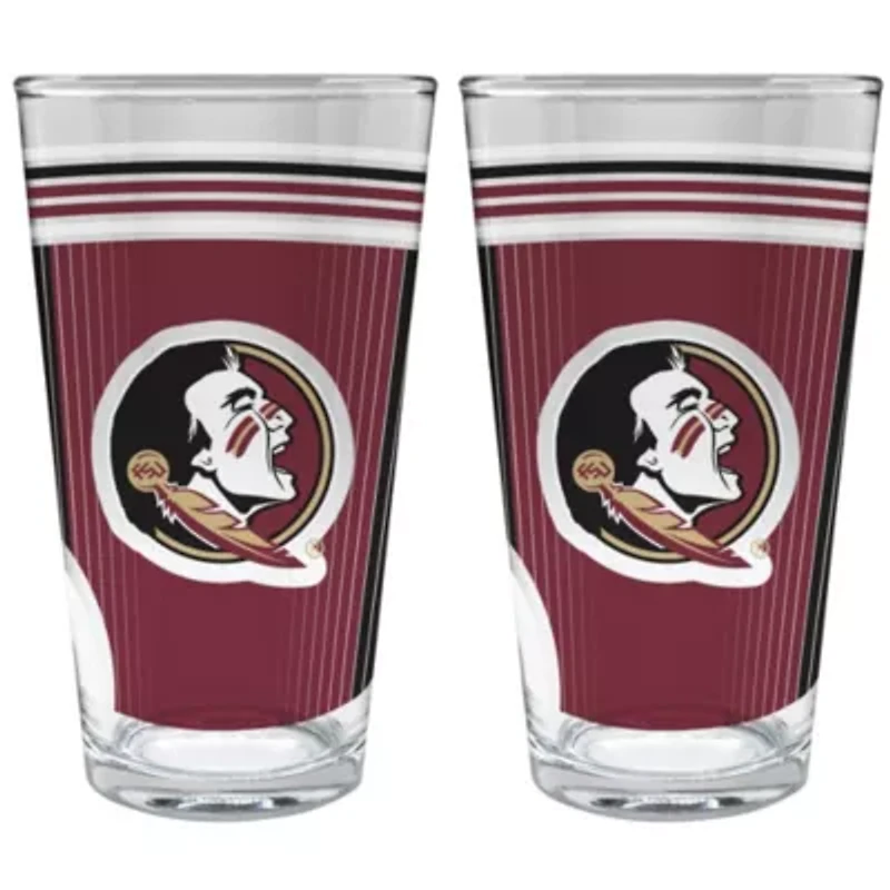 NCAA Florida State Seminoles 2pc Pint Glass Set