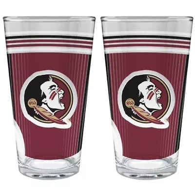 NCAA Florida State Seminoles 2pc Pint Glass Set