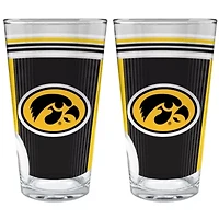 NCAA Iowa Hawkeyes 2pc Pint Glass Set