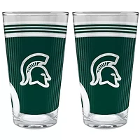 NCAA Michigan State Spartans 2pc Pint Glass Set