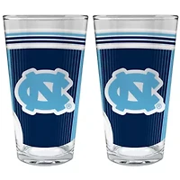 North Carolina Tar Heels NCAA UNC Tar Heels 2pc Pint Glass Set