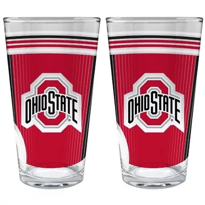 NCAA Ohio State Buckeyes 2pc Pint Glass Set