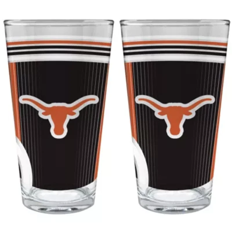 NCAA Texas Longhorns 2pc Pint Glass Set