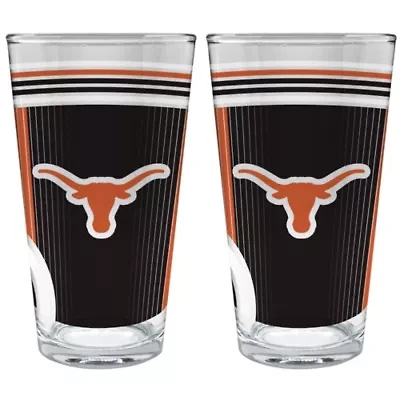NCAA Texas Longhorns 2pc Pint Glass Set