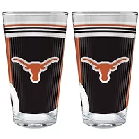 NCAA Texas Longhorns 2pc Pint Glass Set