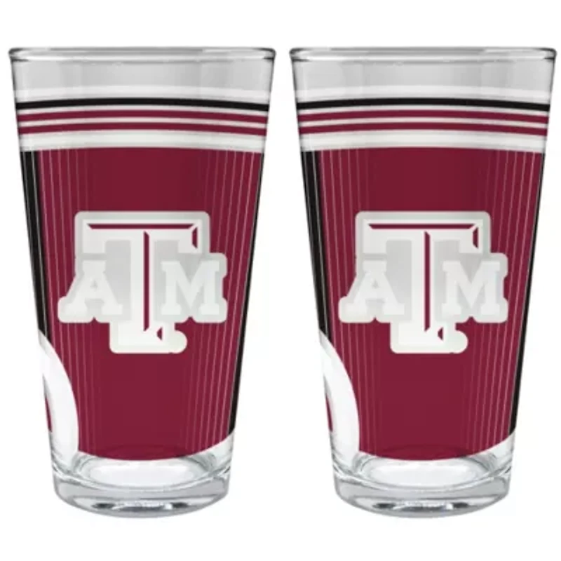 NCAA Texas A&M Aggies 2pc Pint Glass Set