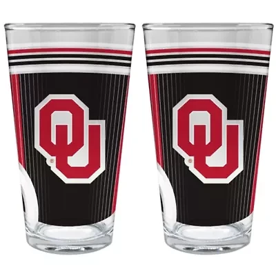 NCAA Oklahoma Sooners 2pc Pint Glass Set