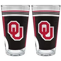 NCAA Oklahoma Sooners 2pc Pint Glass Set