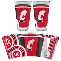 NCAA Cincinnati Bearcats 2pc Pint Glass Set