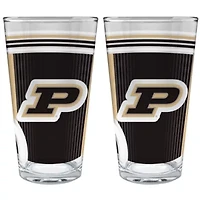 NCAA Purdue Boilermakers 2pc Pint Glass Set