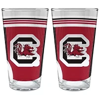 NCAA South Carolina Gamecocks 2pc Pint Glass Set