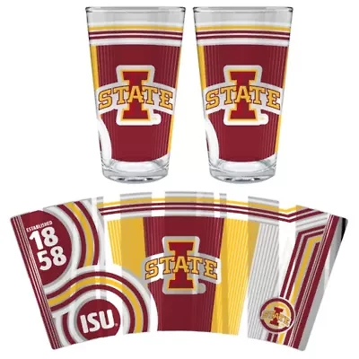 NCAA Iowa State Cyclones 2pc Pint Glass Set