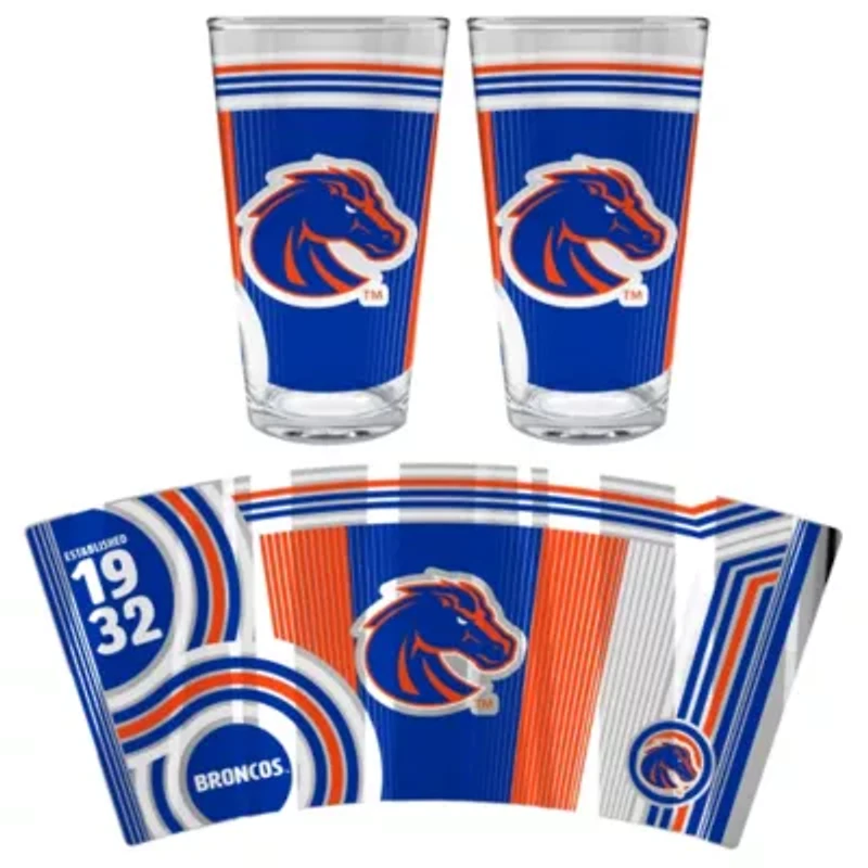 NCAA Boise State Broncos 2pc Pint Glass Set