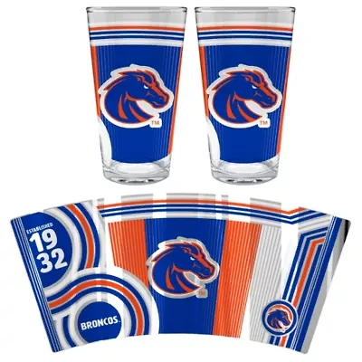 NCAA Boise State Broncos 2pc Pint Glass Set