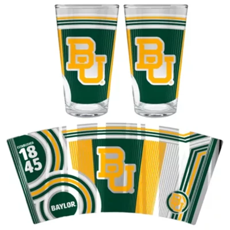NCAA Baylor Bears 2pc Pint Glass Set