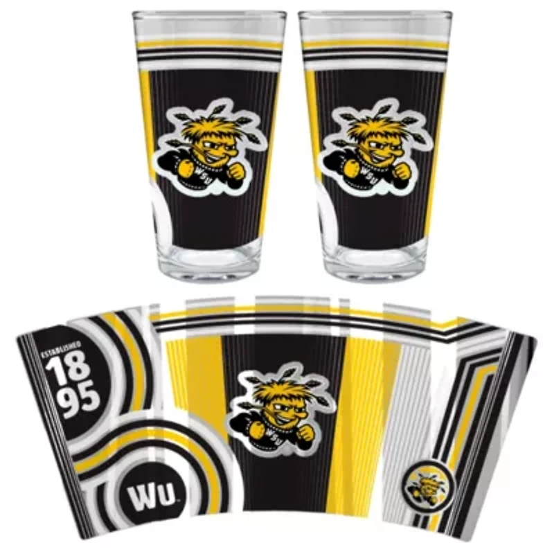 NCAA Wichita State Shockers 2pc Pint Glass Set