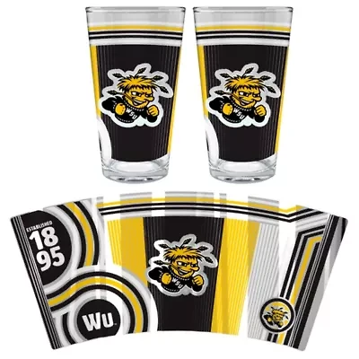 NCAA Wichita State Shockers 2pc Pint Glass Set