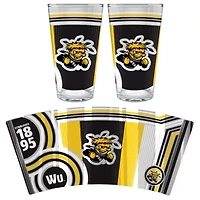 NCAA Wichita State Shockers 2pc Pint Glass Set