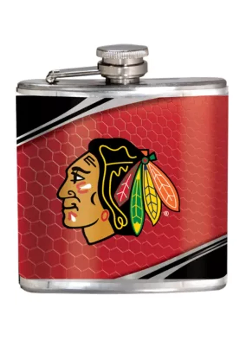 NHL Chicago Blackhawks 6 Ounce Stainless Steel Flask
