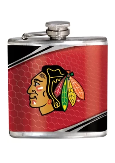 NHL Chicago Blackhawks 6 Ounce Stainless Steel Flask