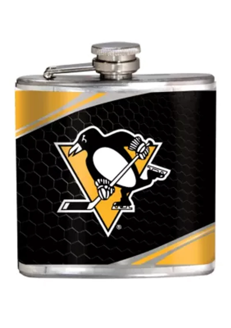NHL Pittsburgh Penguins 6 Ounce Stainless Steel Flask
