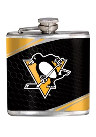 NHL Pittsburgh Penguins 6 Ounce Stainless Steel Flask