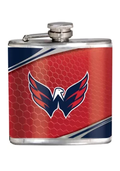 NHL Washington Capitals 6 Ounce Stainless Steel Flask