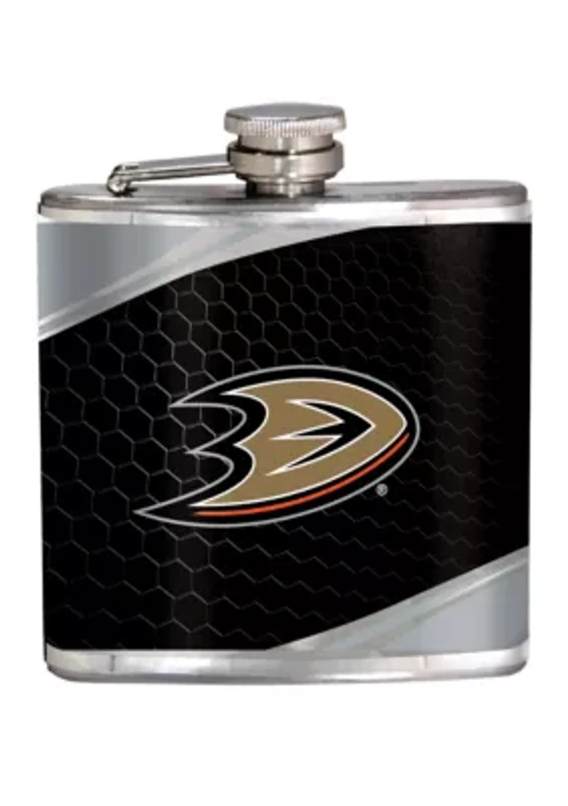 NHL Anaheim Ducks 6 Ounce Stainless Steel Flask