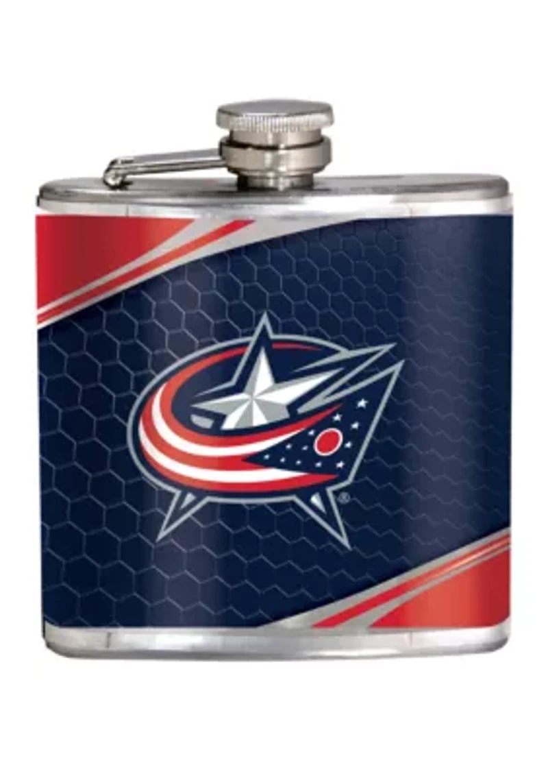 NHL Columbus Blue Jackets 6 Ounce Stainless Steel Flask