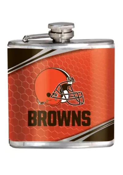 NFL Cleveland Browns 6 Ounce Stainless Steel Flask