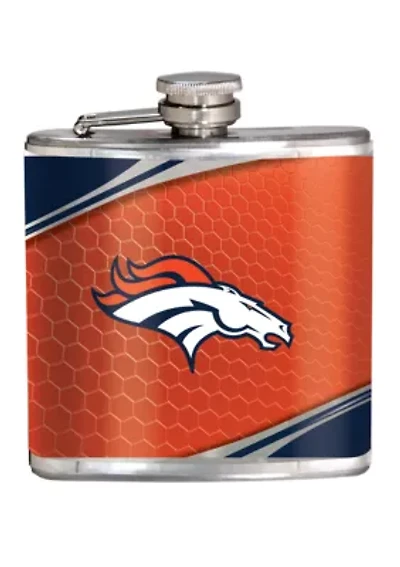 NFL Denver Broncos 6 Ounce Stainless Steel Flask