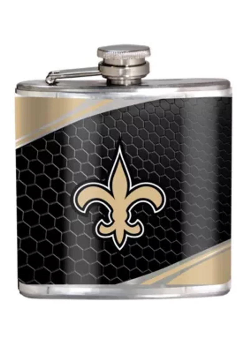 NFL New Orleans Saints 6 Ounce Stainless Steel Flask