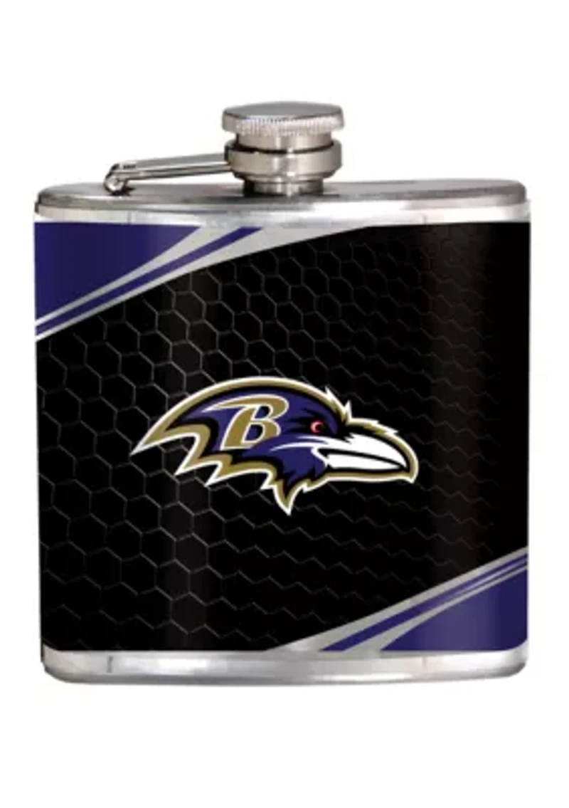 NFL Baltimore Ravens 6 Ounce Stainless Steel Flask